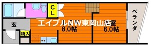 クレル瀬戸S棟の物件間取画像